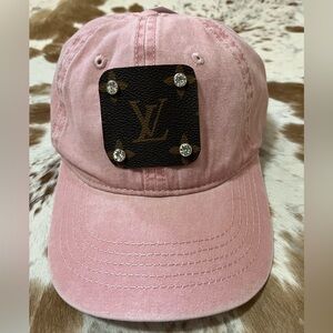 Pink Designer Cap with Embellished Logo